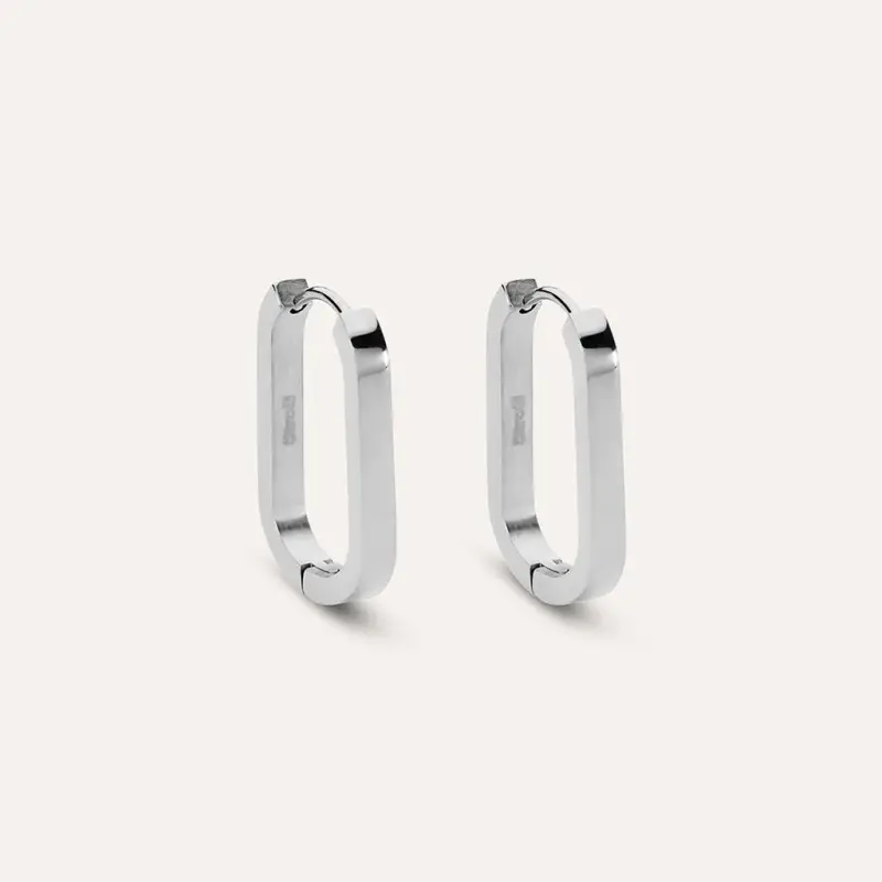 Orecchini A Cerchio Moonlight Acciaio