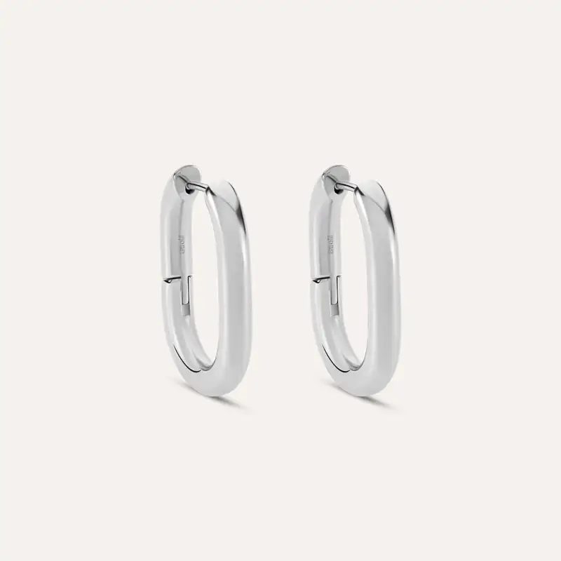 Orecchini A Cerchio Moonlight Acciaio