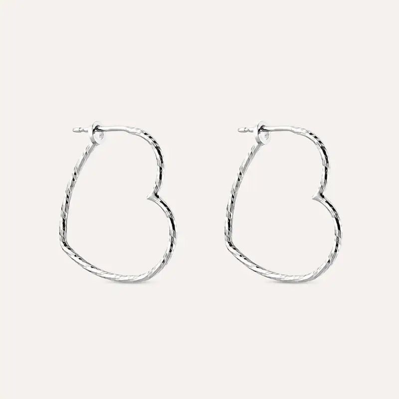 Orecchini A Cerchio Silver Collection Argento Rodiato