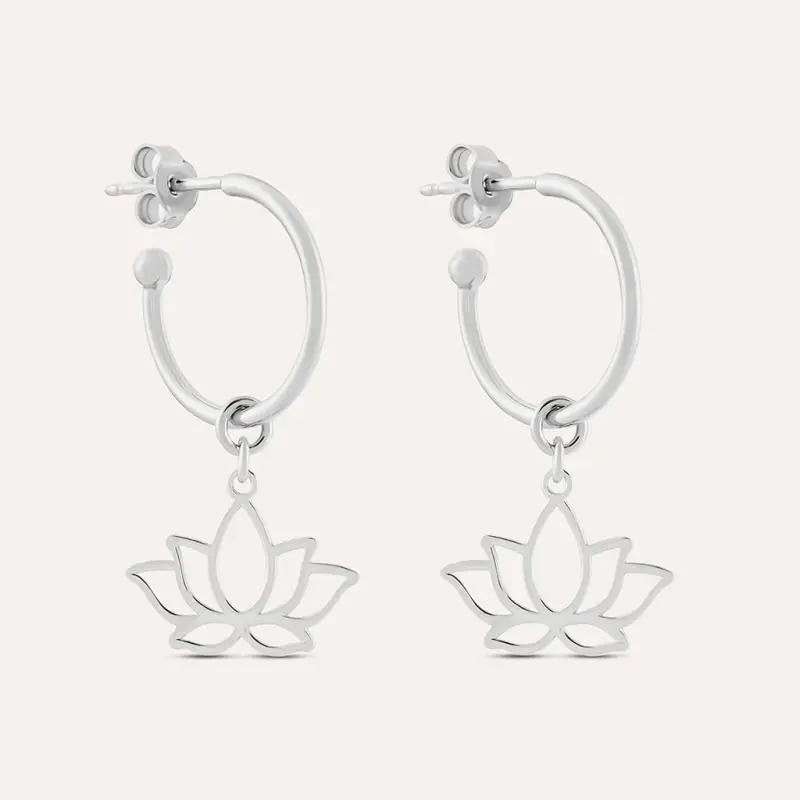 Orecchini A Cerchio Silver Collection Argento Rodiato