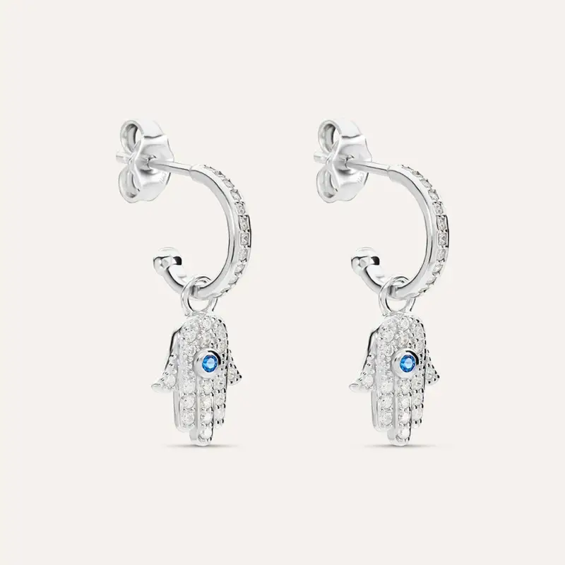 Orecchini A Cerchio Silver Moments Argento Rodiato Cubic Zirconia
