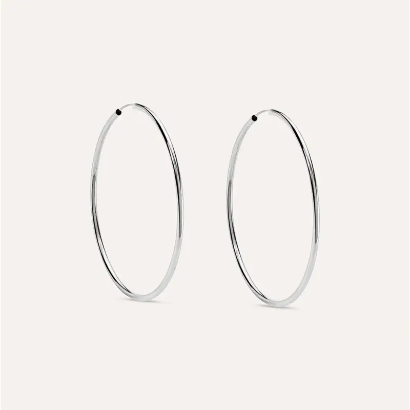 Orecchini A Cerchio Toujours Oro Bianco