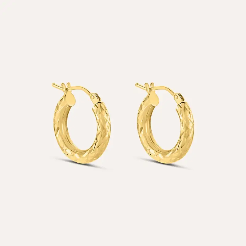 Orecchini A Cerchio Toujours Oro Bicolore