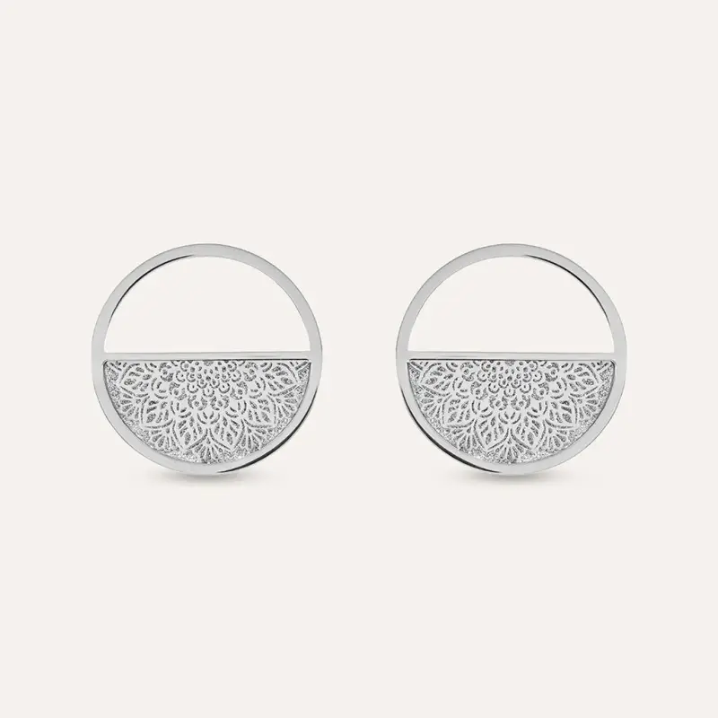 Orecchini Lobo Aura Acciaio