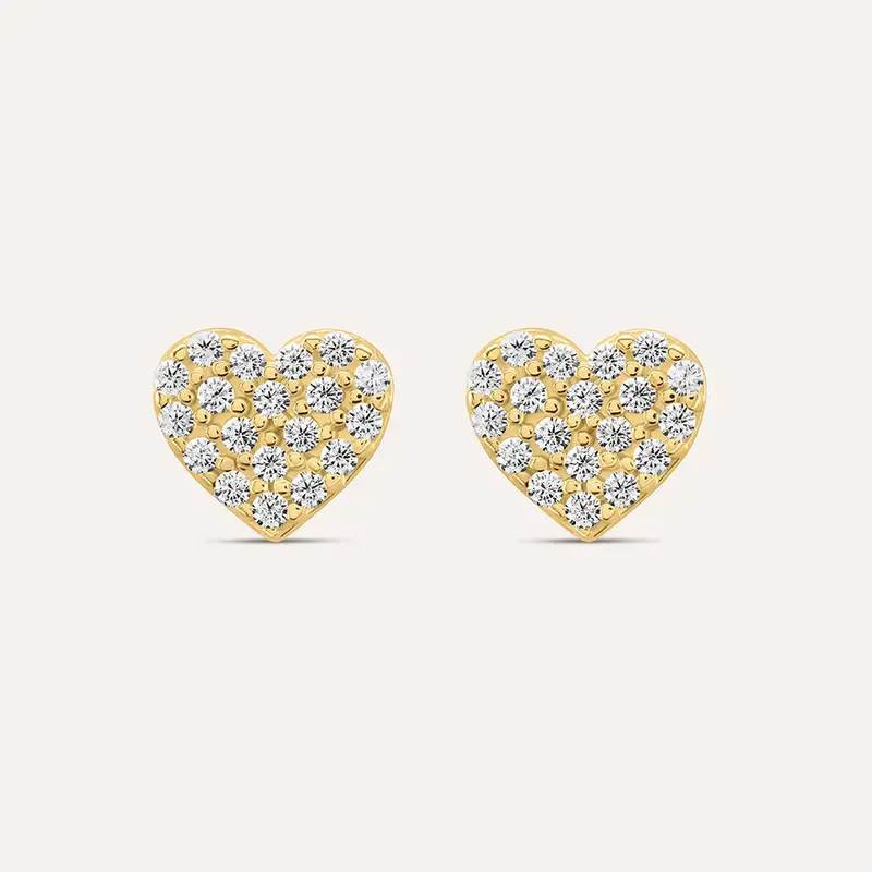 Orecchini Lobo Claire Oro Giallo Cubic Zirconia