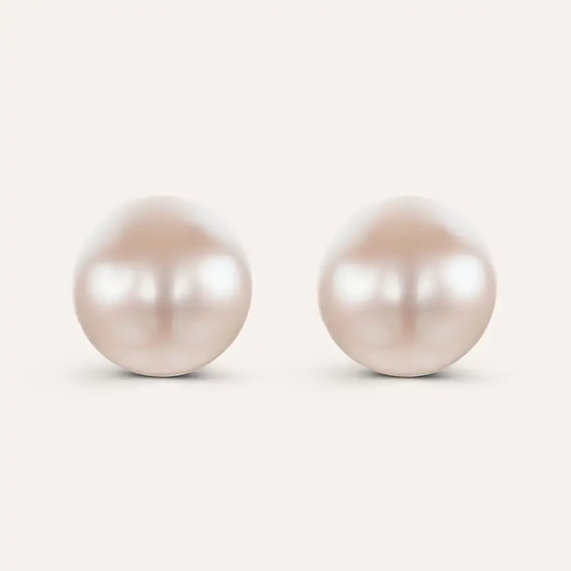 Orecchini Lobo Gabrielle Oro Bianco Perla D Acqua Dolce