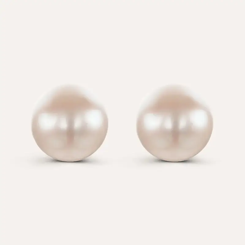 Orecchini Lobo Gabrielle Oro Giallo Perla D Acqua Dolce