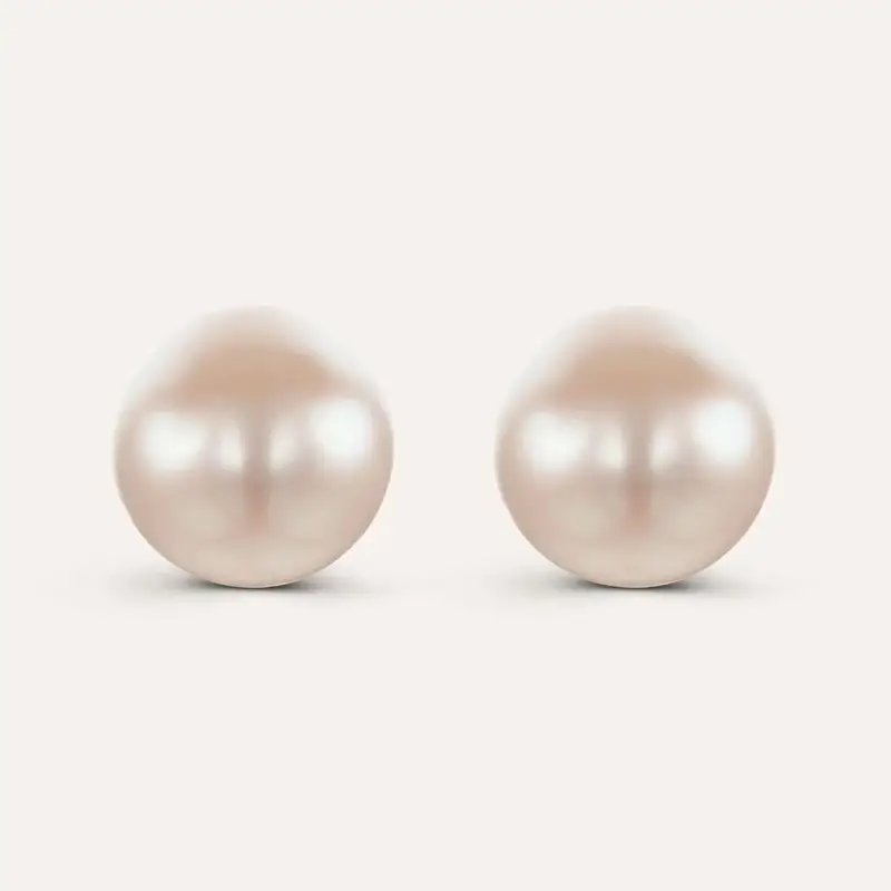 Orecchini Lobo Gabrielle Oro Giallo Perla D Acqua Dolce