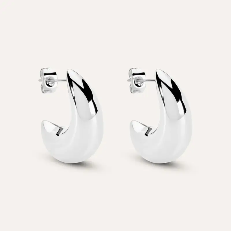 Orecchini Lobo Moonlight Acciaio