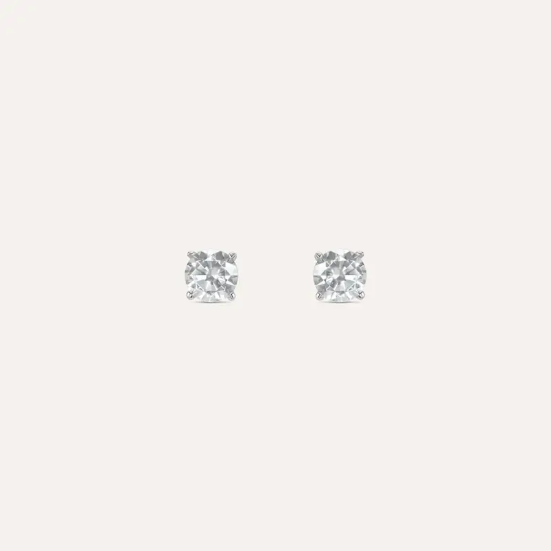 Orecchini Lobo Punto Luce Silver Elegance Argento Rodiato Cubic Zirconia