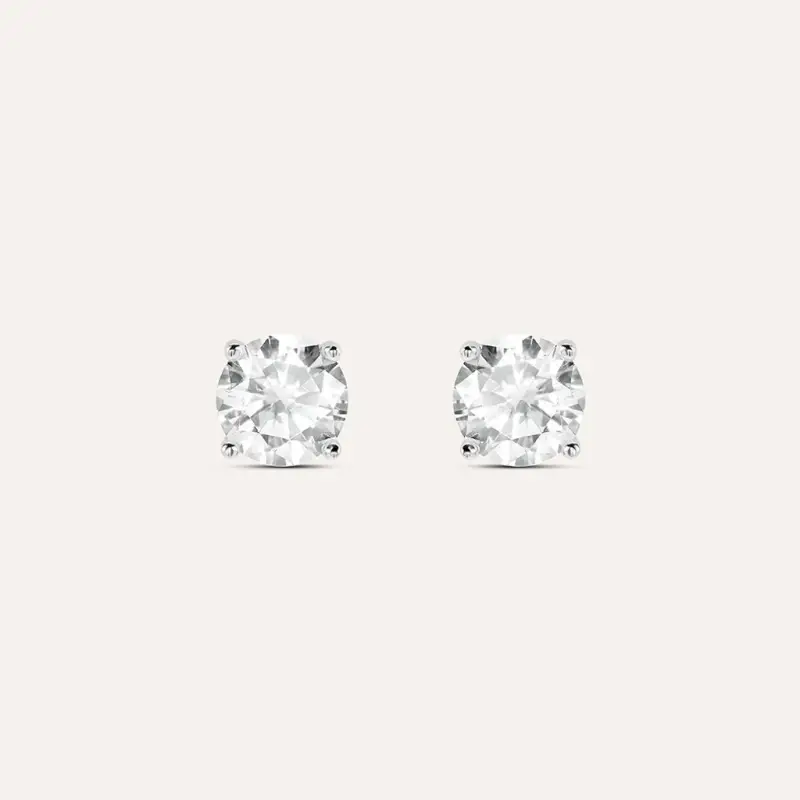 Orecchini Lobo Punto Luce Silver Elegance Argento Rodiato Cubic Zirconia