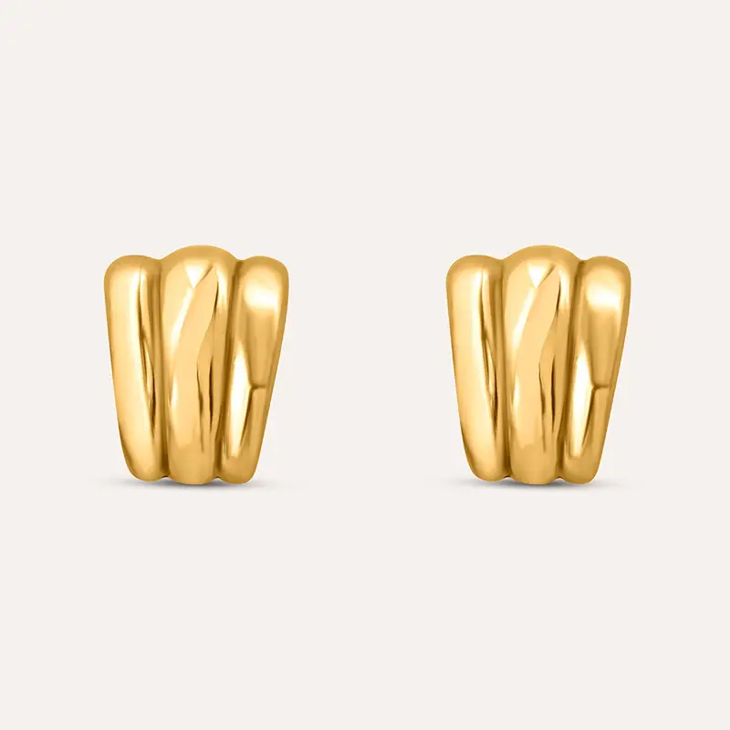 Orecchini Lobo Silver Collection Argento Dorato