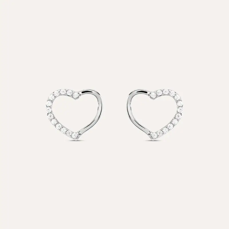 Orecchini Lobo Silver Moments Argento Rodiato Cubic Zirconia