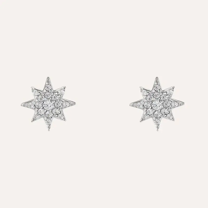 Orecchini Lobo Silver Moments Argento Rodiato Cubic Zirconia