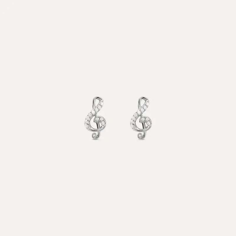 Orecchini Lobo Silver Moments Argento Rodiato Cubic Zirconia