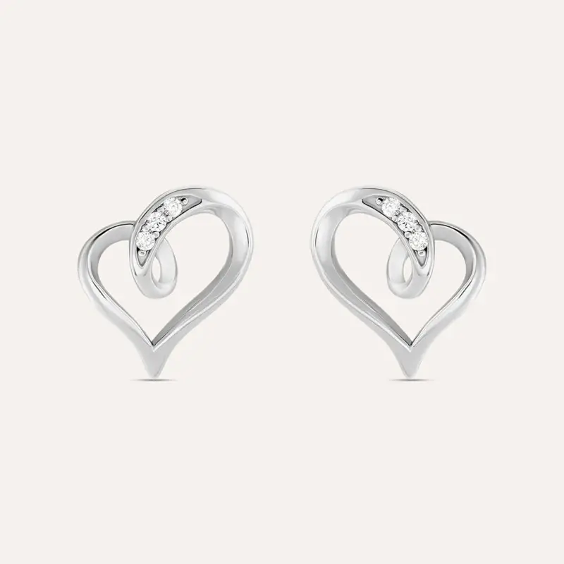 Orecchini Lobo Silver Shine Argento Rodiato Cubic Zirconia