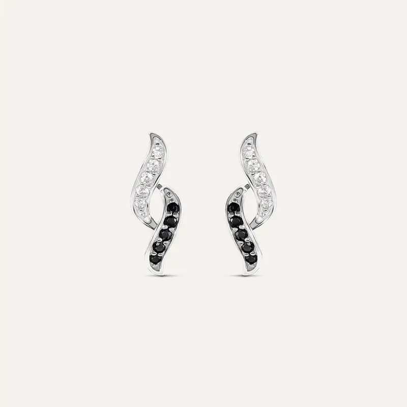 Orecchini Lobo Silver Shine Argento Rodiato Cubic Zirconia