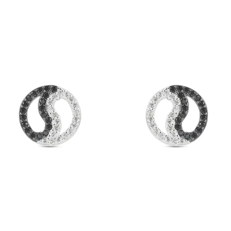 Orecchini Lobo Silver Shine Argento Rodiato Cubic Zirconia