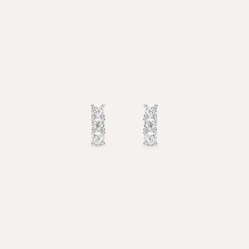 Orecchini Lobo Trilogy Silver Elegance Argento Rodiato Cubic Zirconia