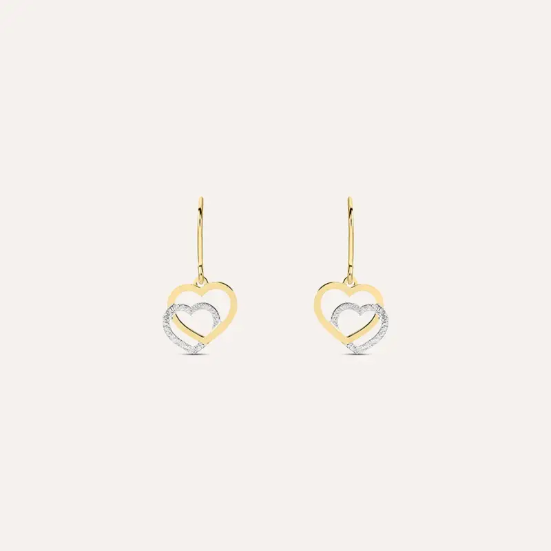 Orecchini Pendenti Beverly Oro Bicolore