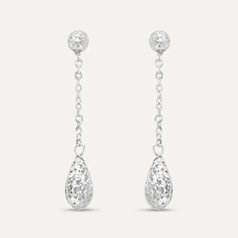 Orecchini Pendenti Isabelle Oro Bianco