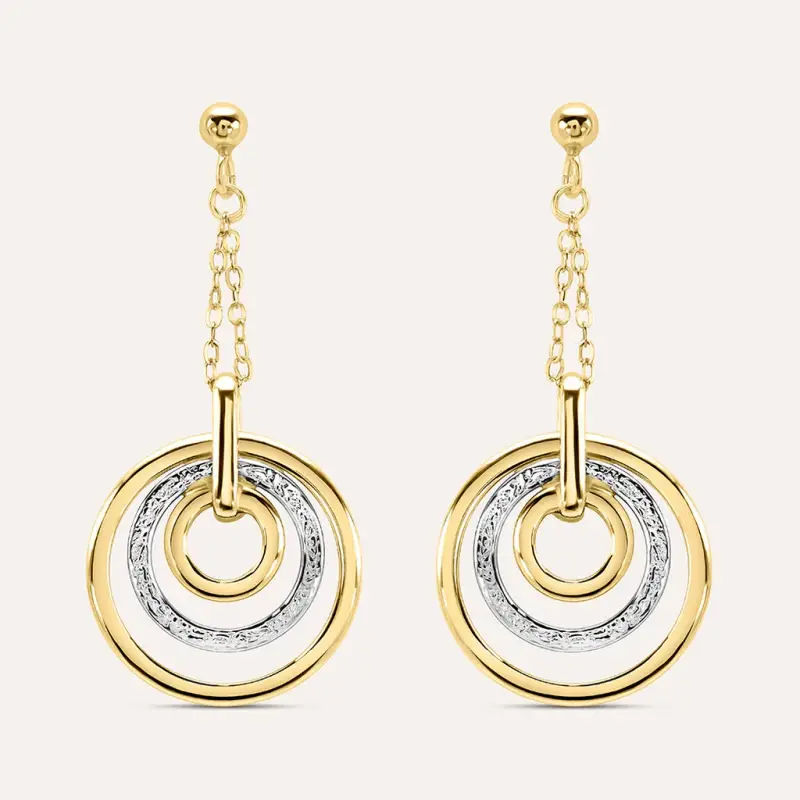 Orecchini Pendenti Isabelle Oro Bicolore