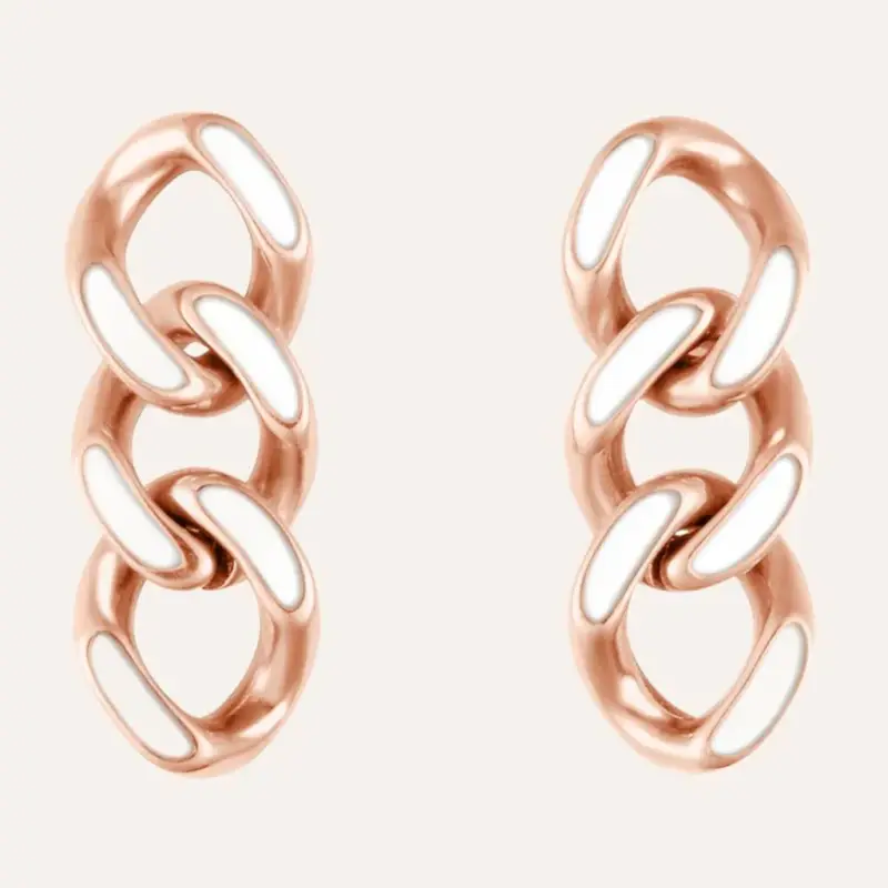 Orecchini Pendenti Lady Sweet Acciaio Rosa