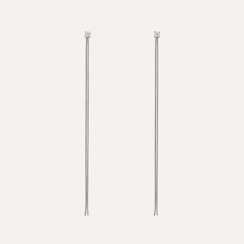 Orecchini Pendenti Moonlight Acciaio Cristallo