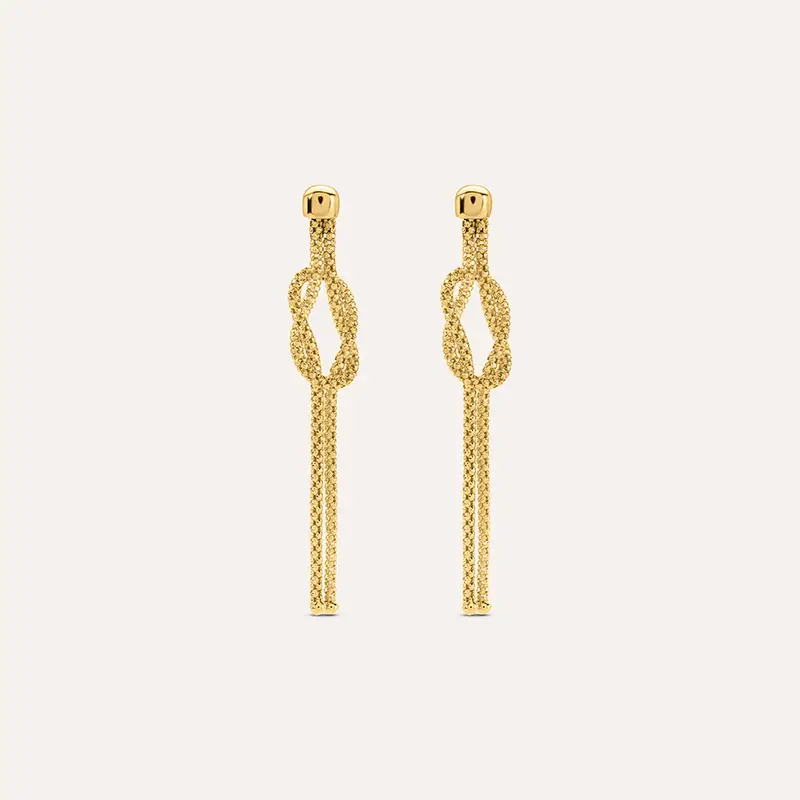 Orecchini Pendenti Nodo Isabelle Oro Giallo