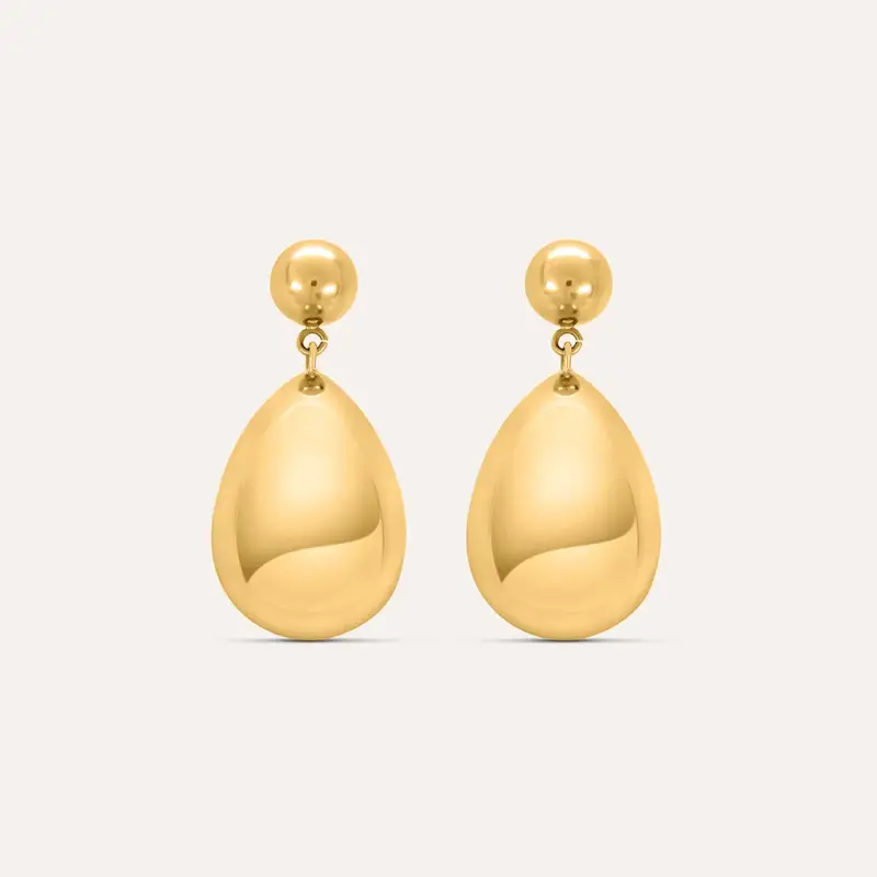 Orecchini Pendenti Radiance Acciaio Dorato