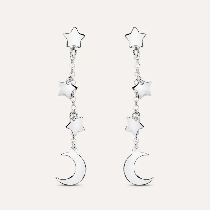 Orecchini Pendenti Silver Collection Argento Rodiato