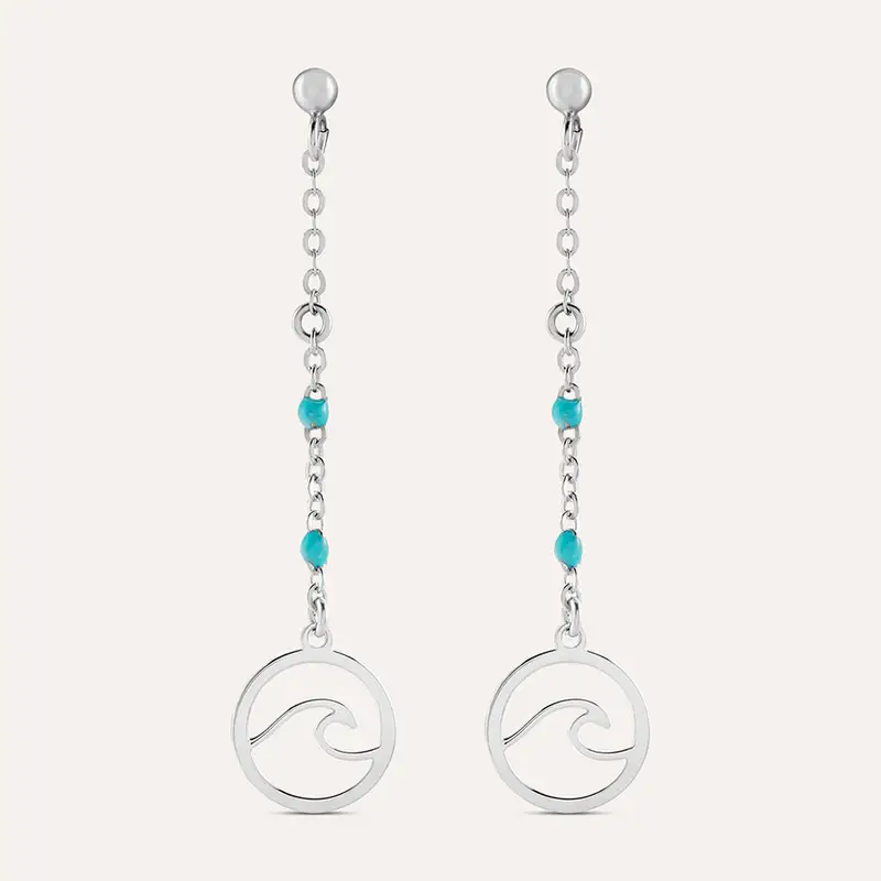 Orecchini Pendenti Silver Collection Argento Rodiato Pietra sintetica