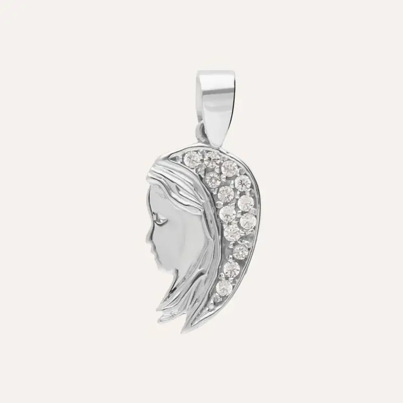 Pendente Holy Oro Bianco Cubic Zirconia