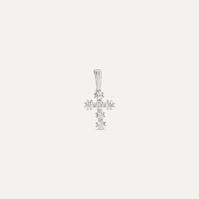 Pendente Holy Oro Bianco Cubic Zirconia