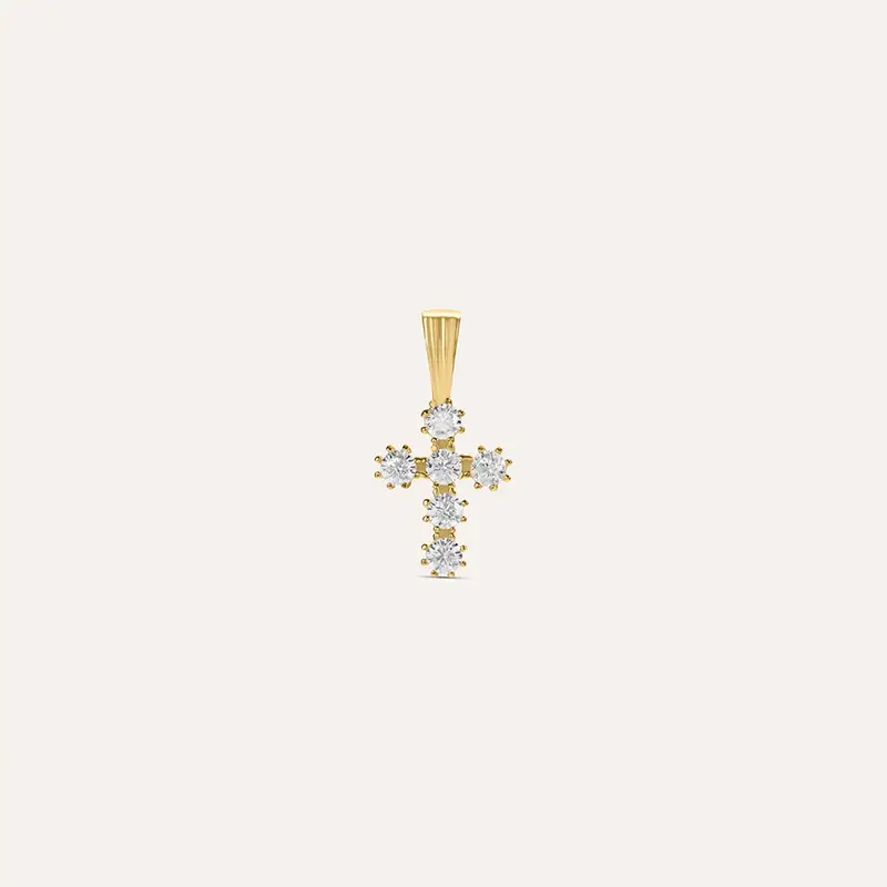 Pendente Holy Oro Giallo Cubic Zirconia
