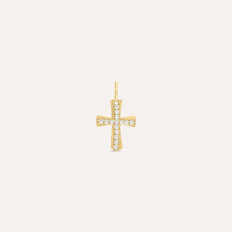 Pendente Holy Oro Giallo Cubic Zirconia