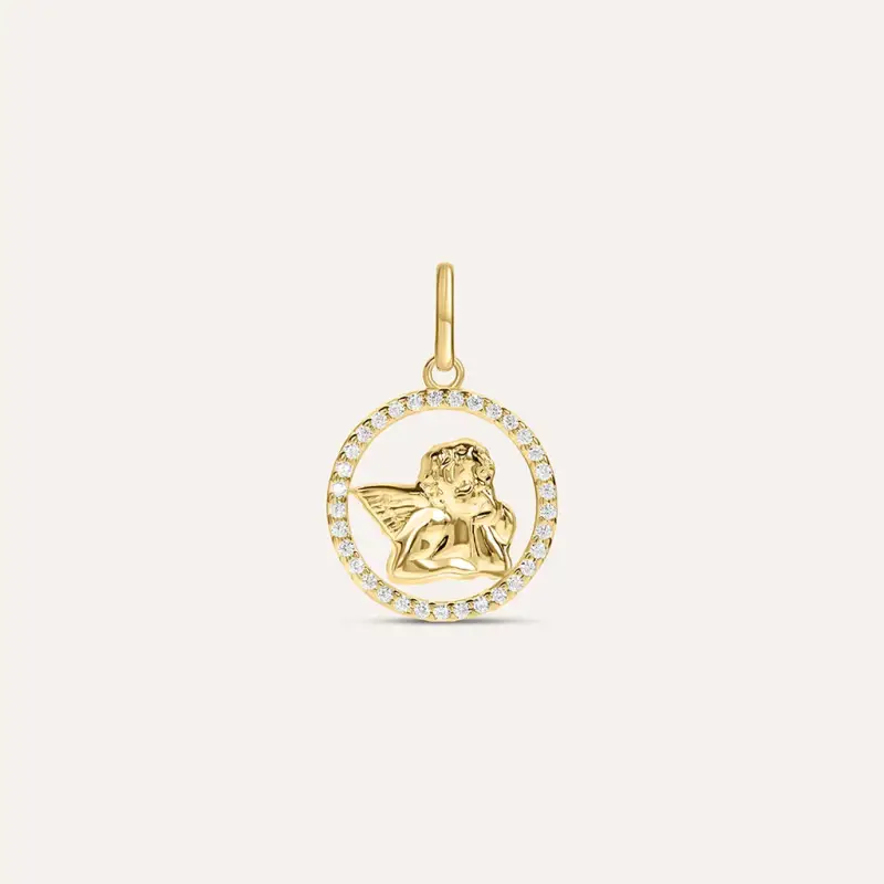Pendente Holy Oro Giallo Cubic Zirconia