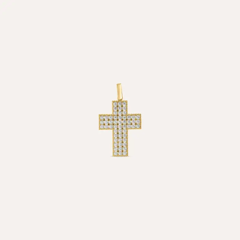 Pendente Holy Oro Giallo Cubic Zirconia