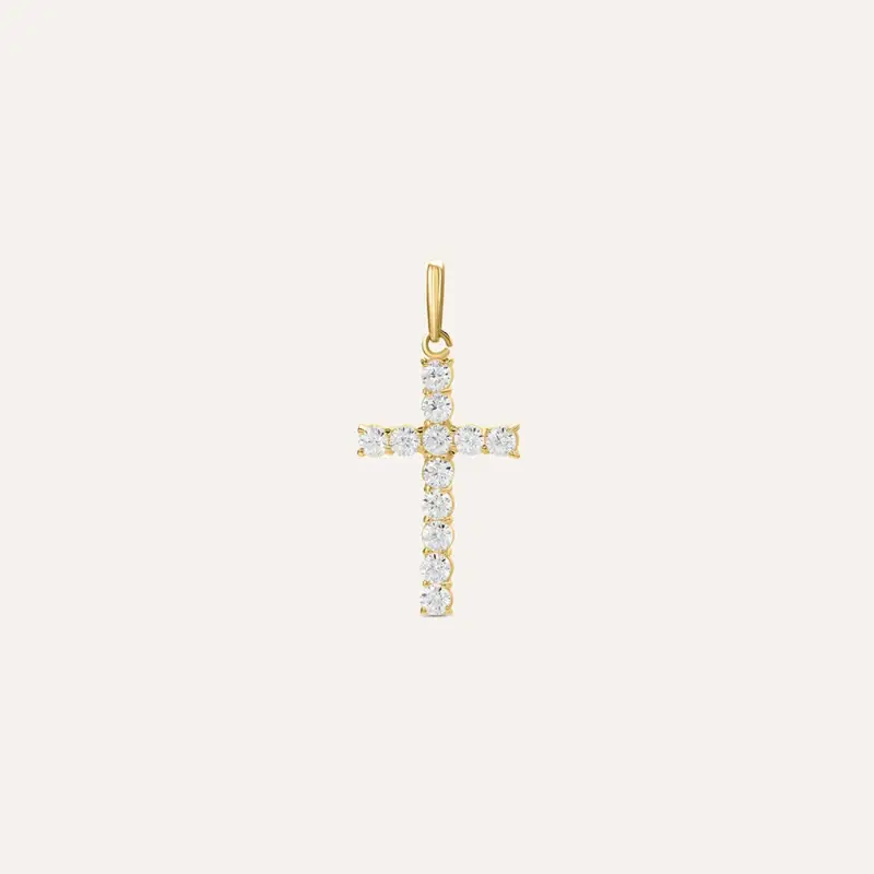 Pendente Holy Oro Giallo Cubic Zirconia