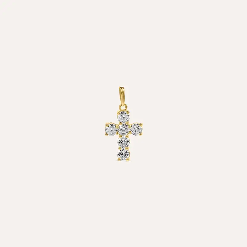 Pendente Holy Oro Giallo Cubic Zirconia