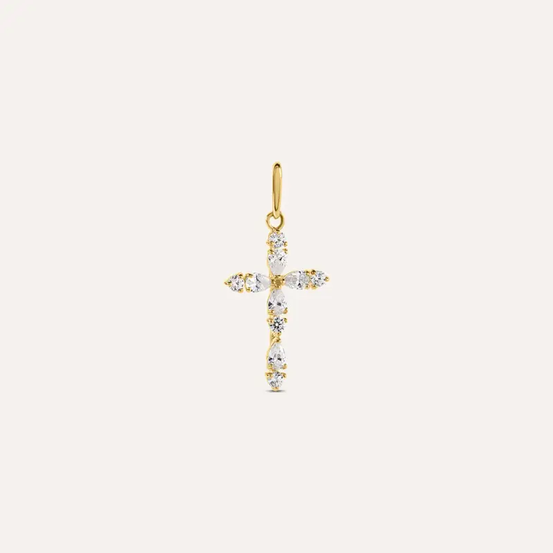 Pendente Holy Oro Giallo Cubic Zirconia