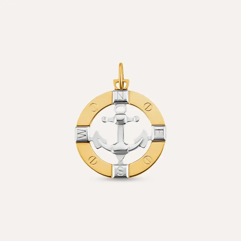 Pendente L homme Or Oro Bicolore