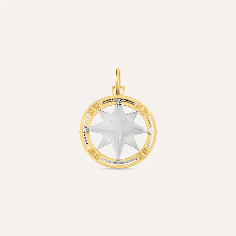 Pendente L homme Or Oro Bicolore