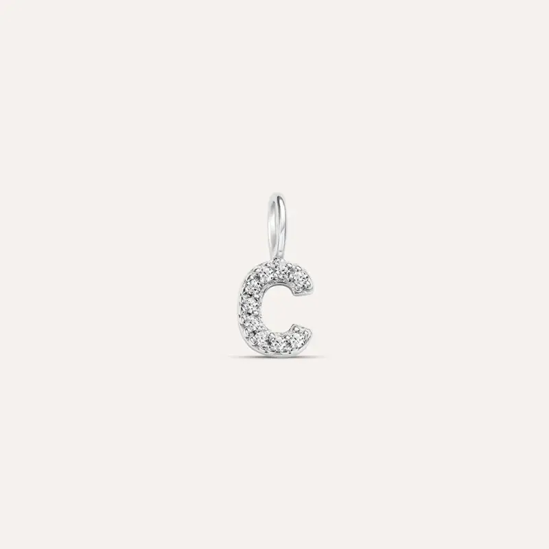 Pendente Love Beats Argento Rodiato Cubic Zirconia
