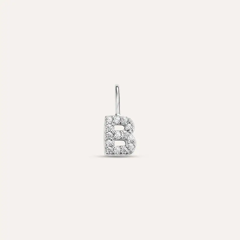 Pendente Love Beats Argento Rodiato Cubic Zirconia