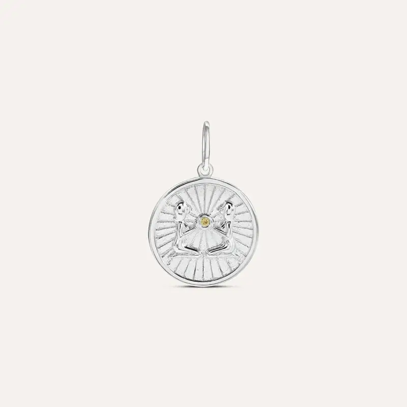 Pendente Love Beats Argento Rodiato Cubic Zirconia