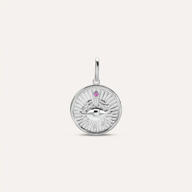 Pendente Love Beats Argento Rodiato Cubic Zirconia