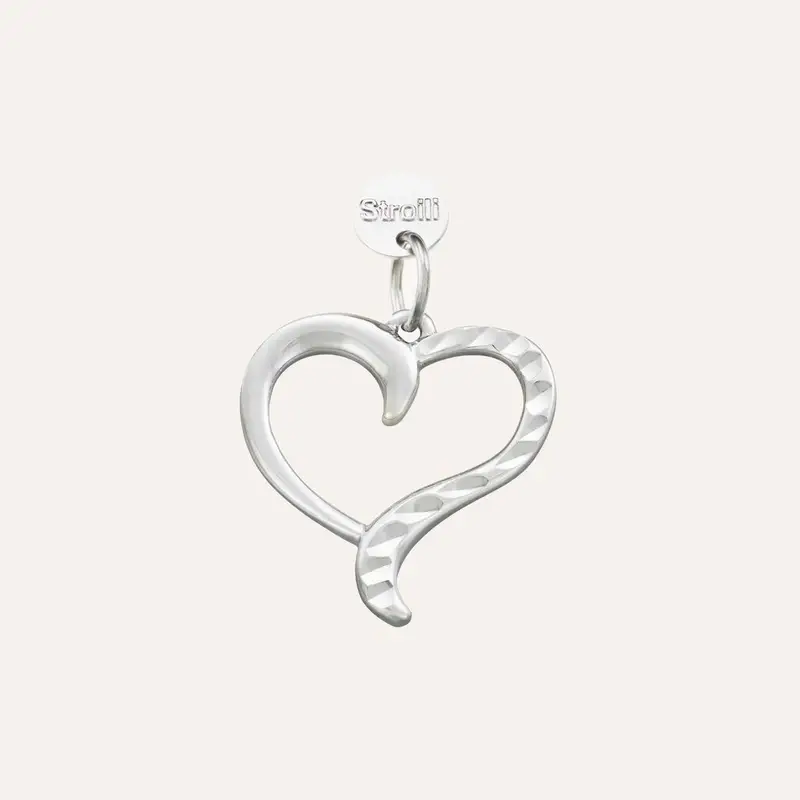 Pendente Love Beats Argento Rodiato