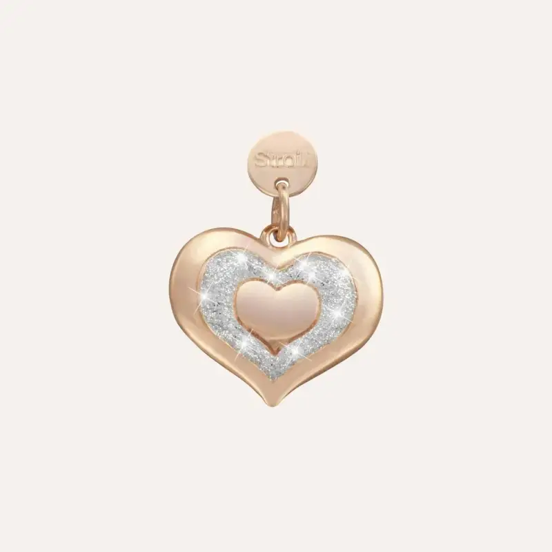 Pendente Love Beats Argento Rosa