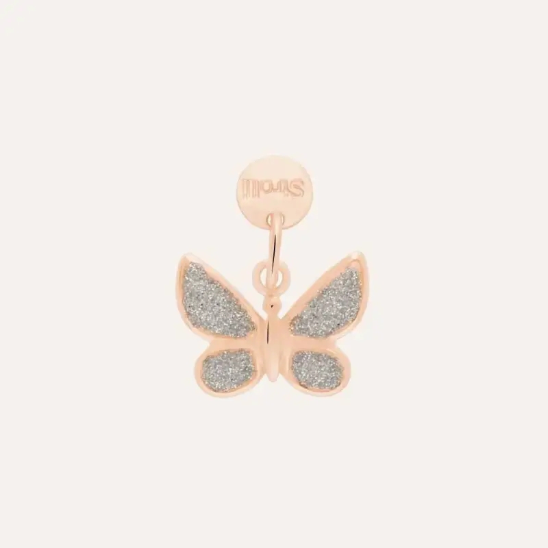 Pendente Love Beats Argento Rosa